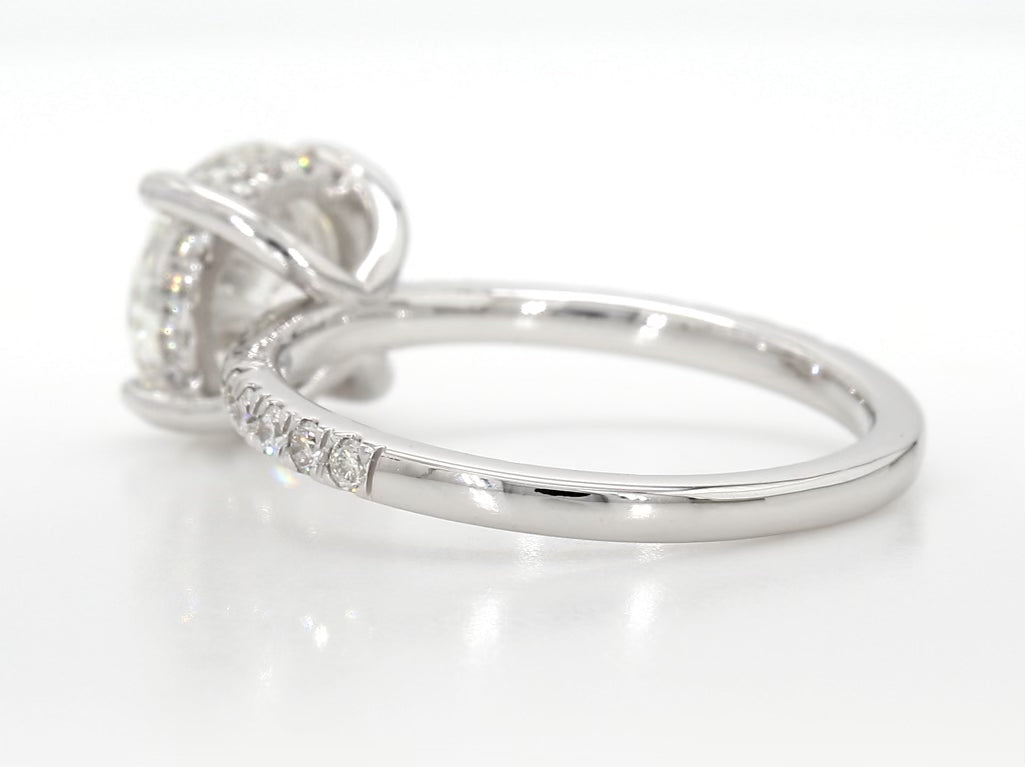14k Round Engagement Ring
